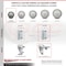 Service Caster 3 Inch Gray Poly Wheel Swivel 7/8 Inch Square Stem Caster Set Total Lock Brake SCC-SQTTL20S314-PPUB-GRY-78-4 - alternate 4